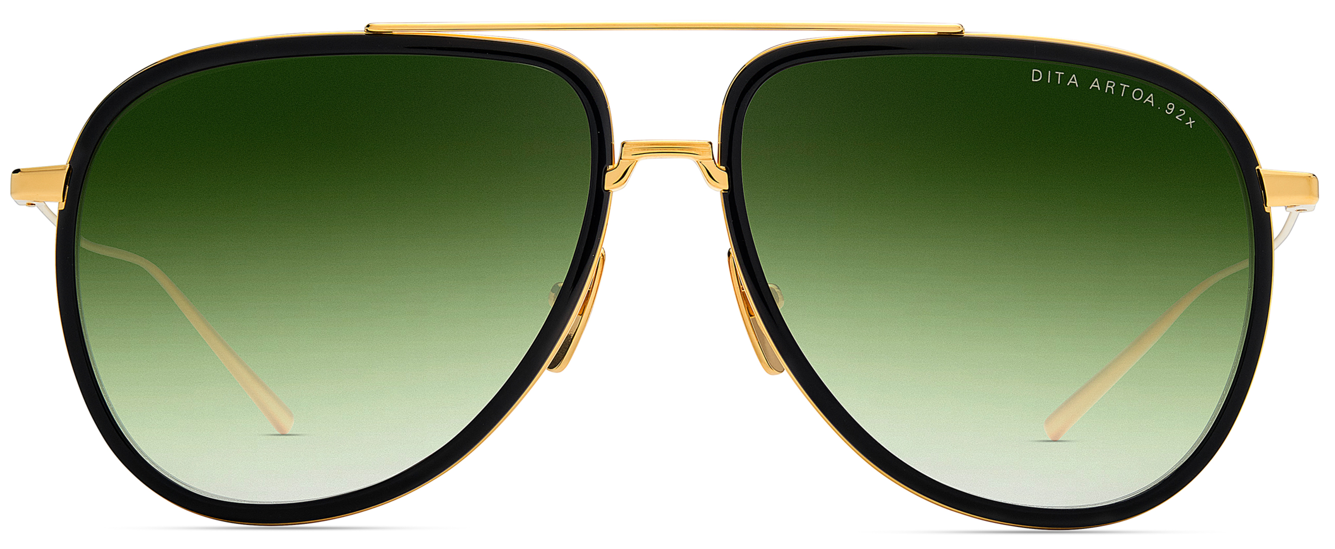 Color_DTS472-A-01 YELLOW GOLD-BLACK / DARK GREEN TO CLEAR GRADIENT