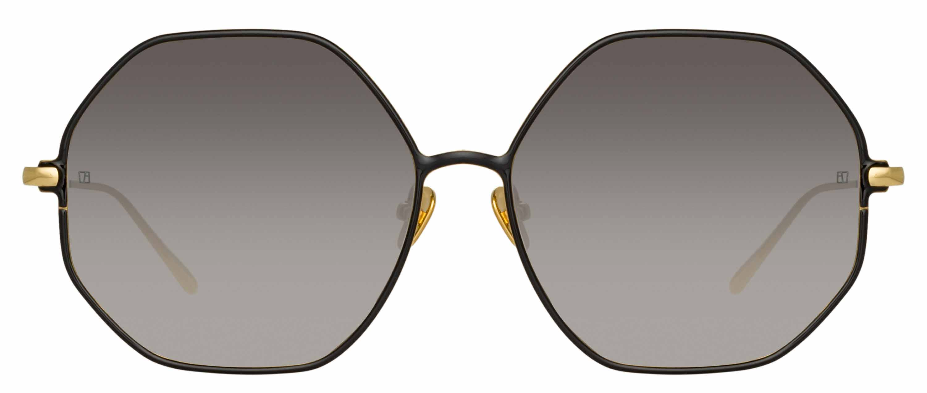 Color_LFL1148C1SUN - Leif Oversized Sunglasses in Yellow Gold and Black
