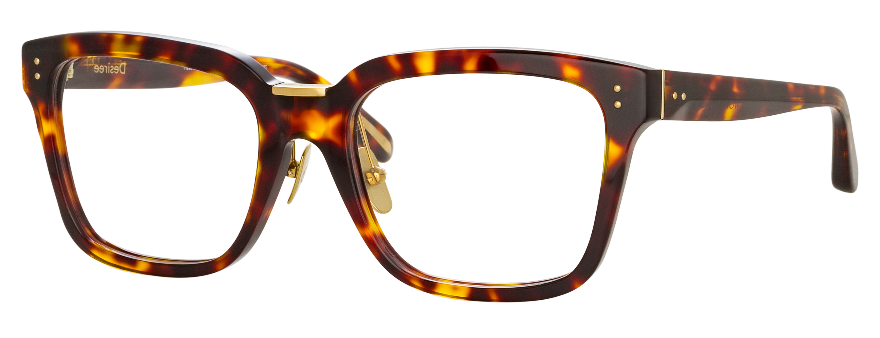 Color_LFL1322C2OPT - Desiree D-Frame Eyeglasses in Tortoise Shell and Clear 