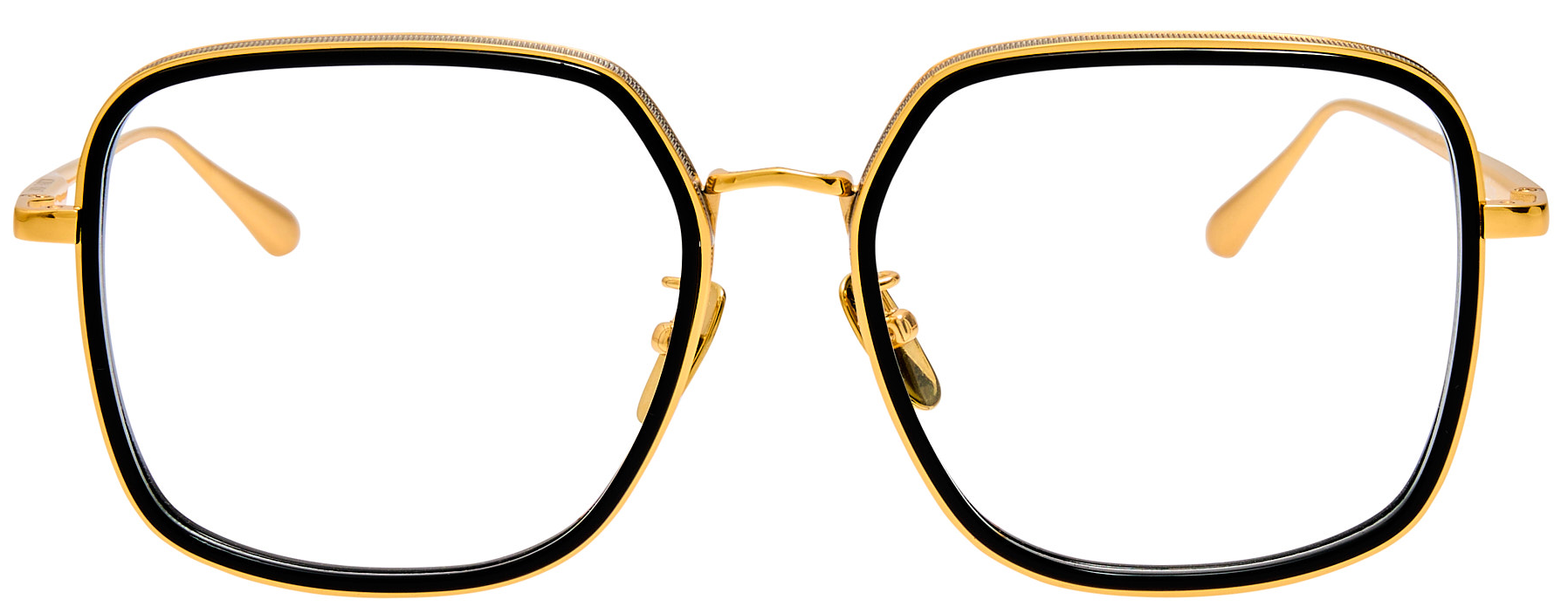 Color_LFL1581C1OPT - Alicia Square Optical Frame in Black Yellow Gold