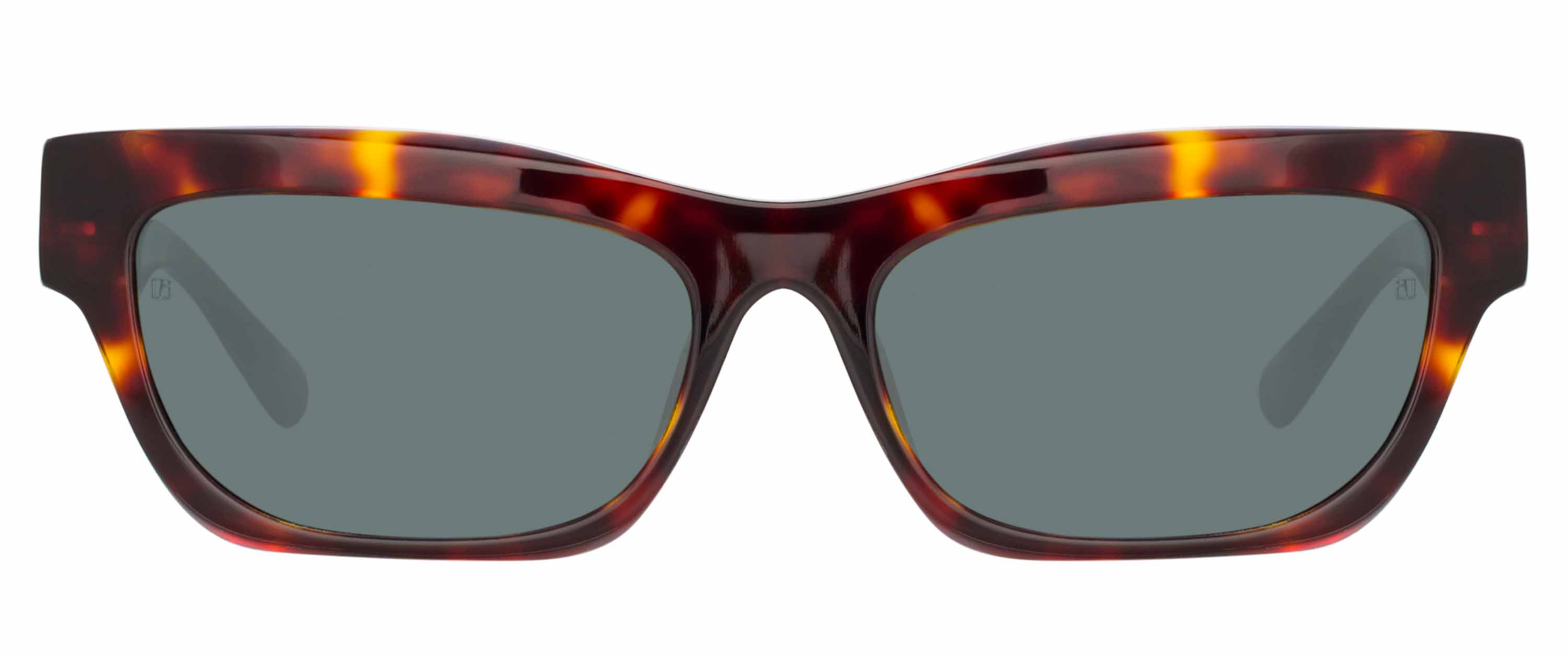 Color_LFL1180C2SUN - Moe Cat Eye Sunglasses in Tortoiseshell and Deep Green