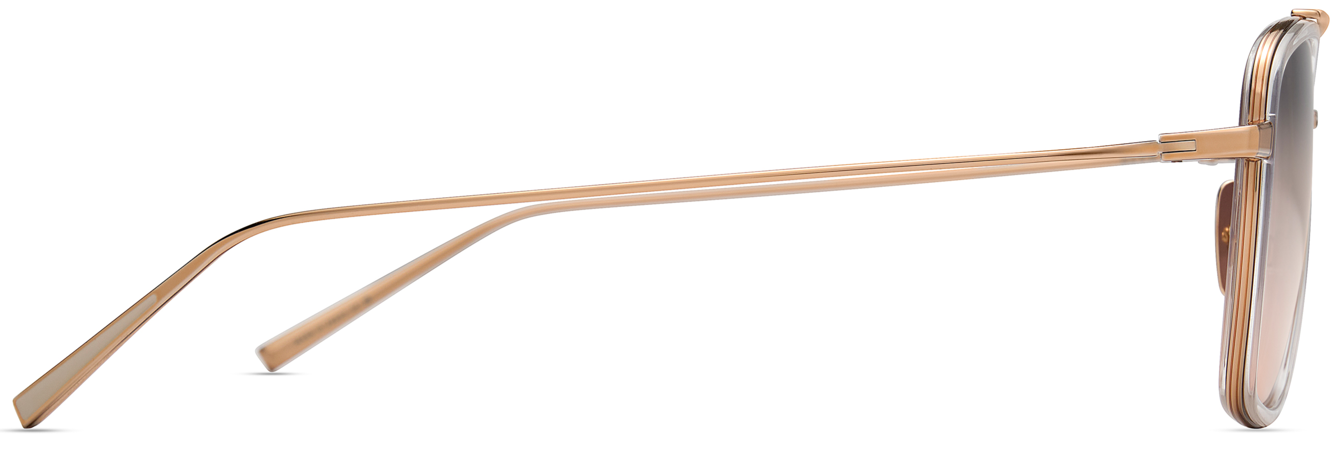 Color_DTS476-A-02 ROSE GOLD-CRYSTAL CLEAR / GREY TO PEACH GRADIENT