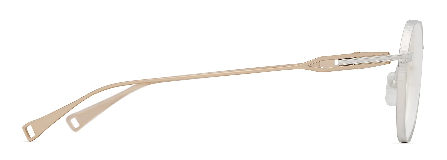 Color_DLX141-A-03 - Shiny Silver - Gold Sand - Clear Blue Light Filter - Clear