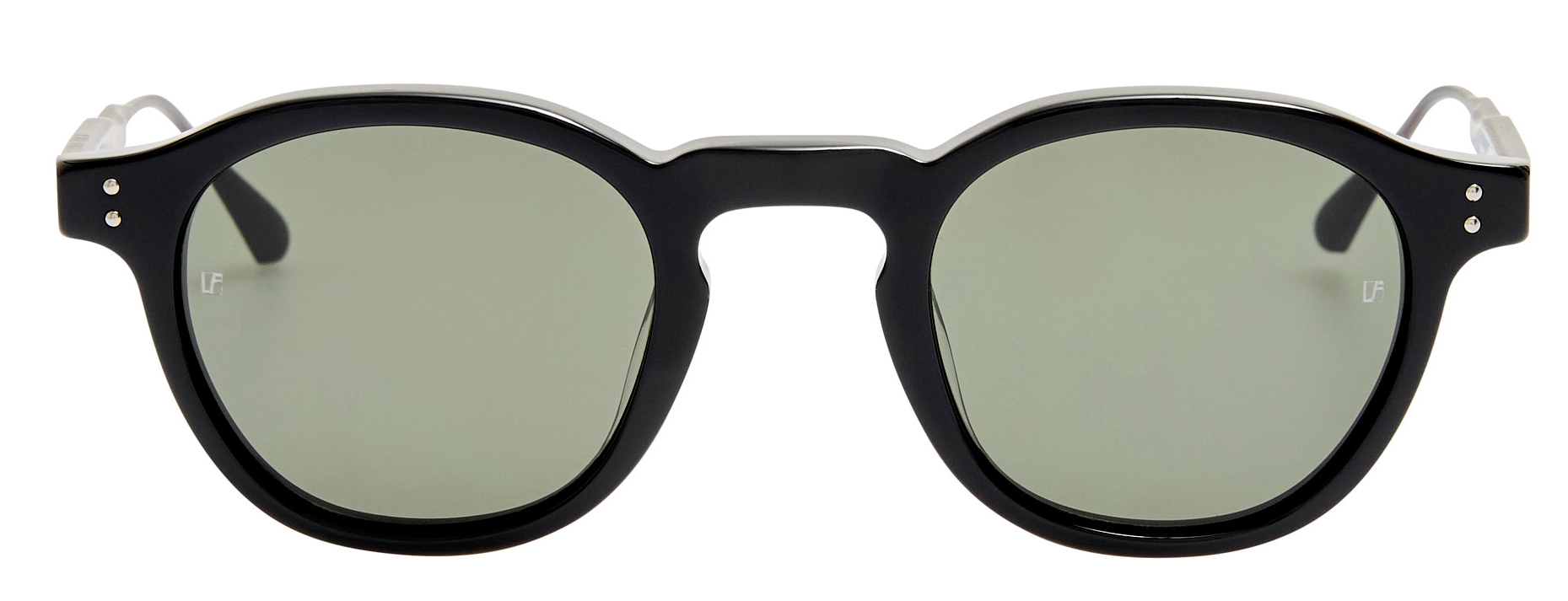 Color_LFL1625C5SUN - Heat Oval Sunglasses in Black and Grey 