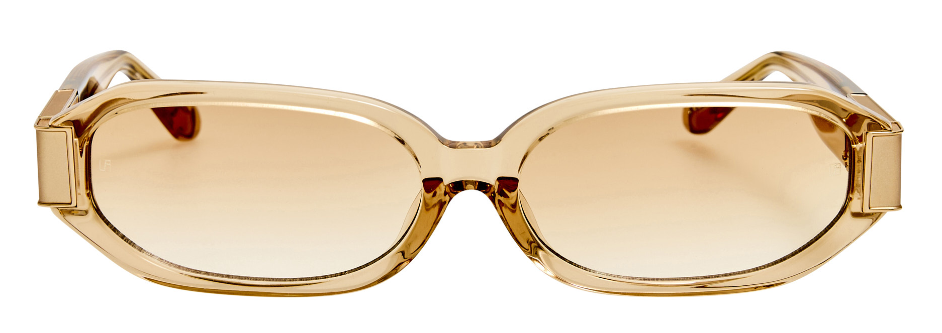 Color_LFL1545C4SUN - Laura Angular Frame Sunglasses Honey and Camel Grad