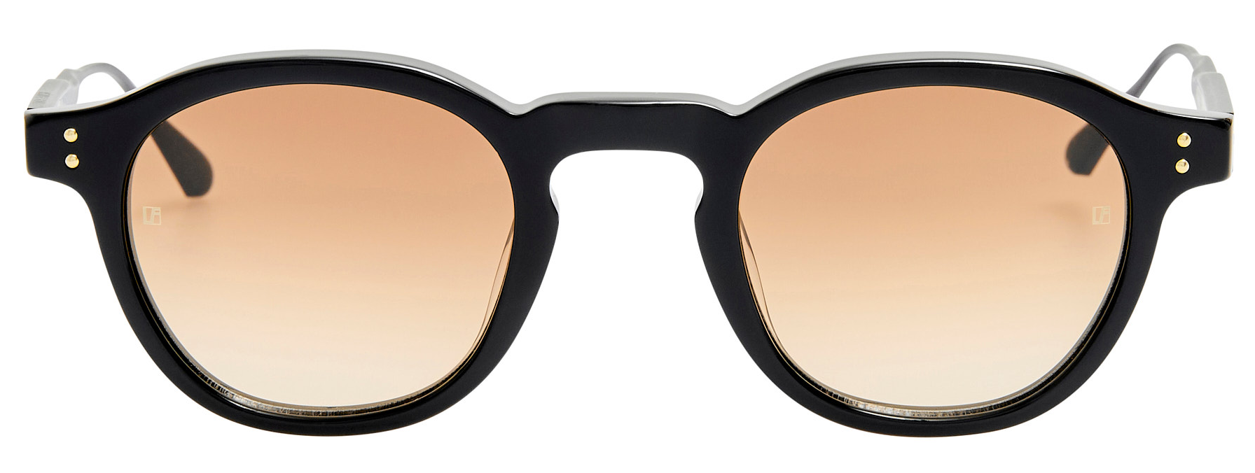 Color_LFL1625C1SUN - Heath Oval Sunglasses in Black and Mocha Grad