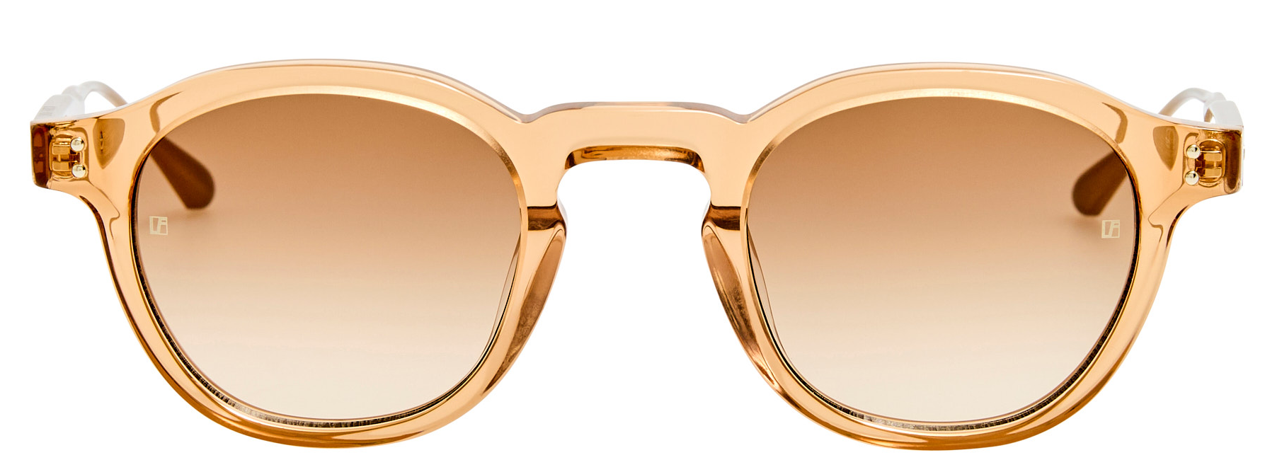 Color_LFL1625C4SUN - Heat Oval Sunglasses in Honey and Mocha Grad 