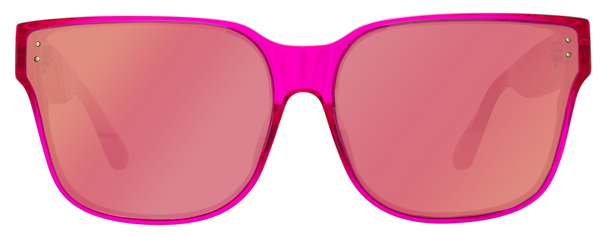 Color_LFL1467C2SUN - Rui Oversized Sunglasses in Pink and Pink Mirror