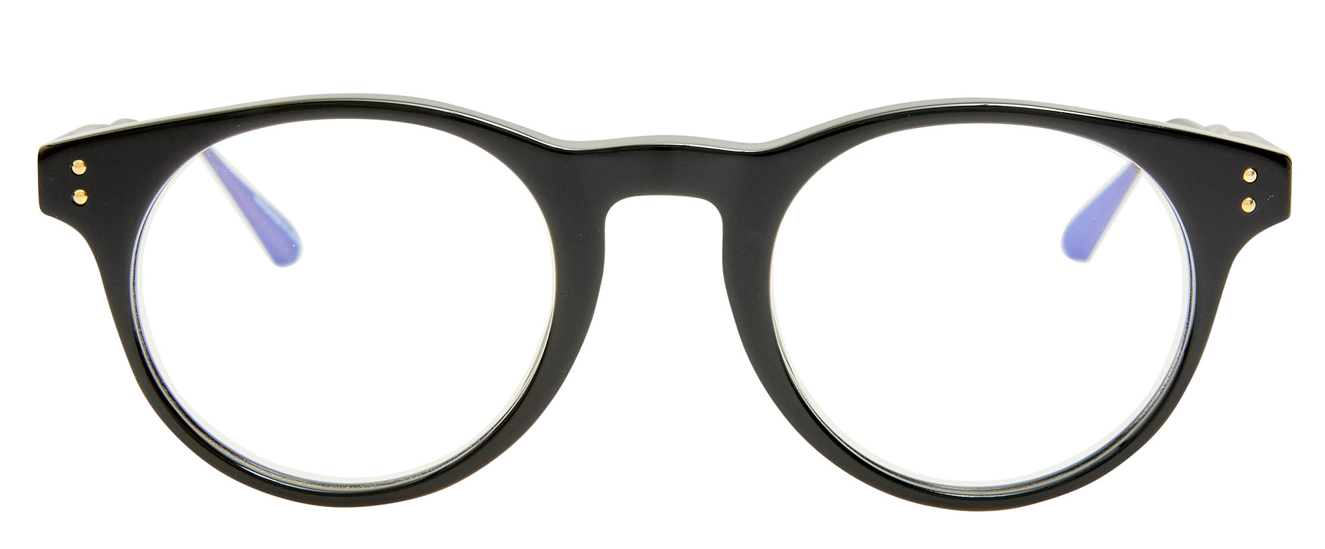 Color_LFL1685C1OPT - Adair Oval Eyeglasses in Black Matte Nickel and Clear