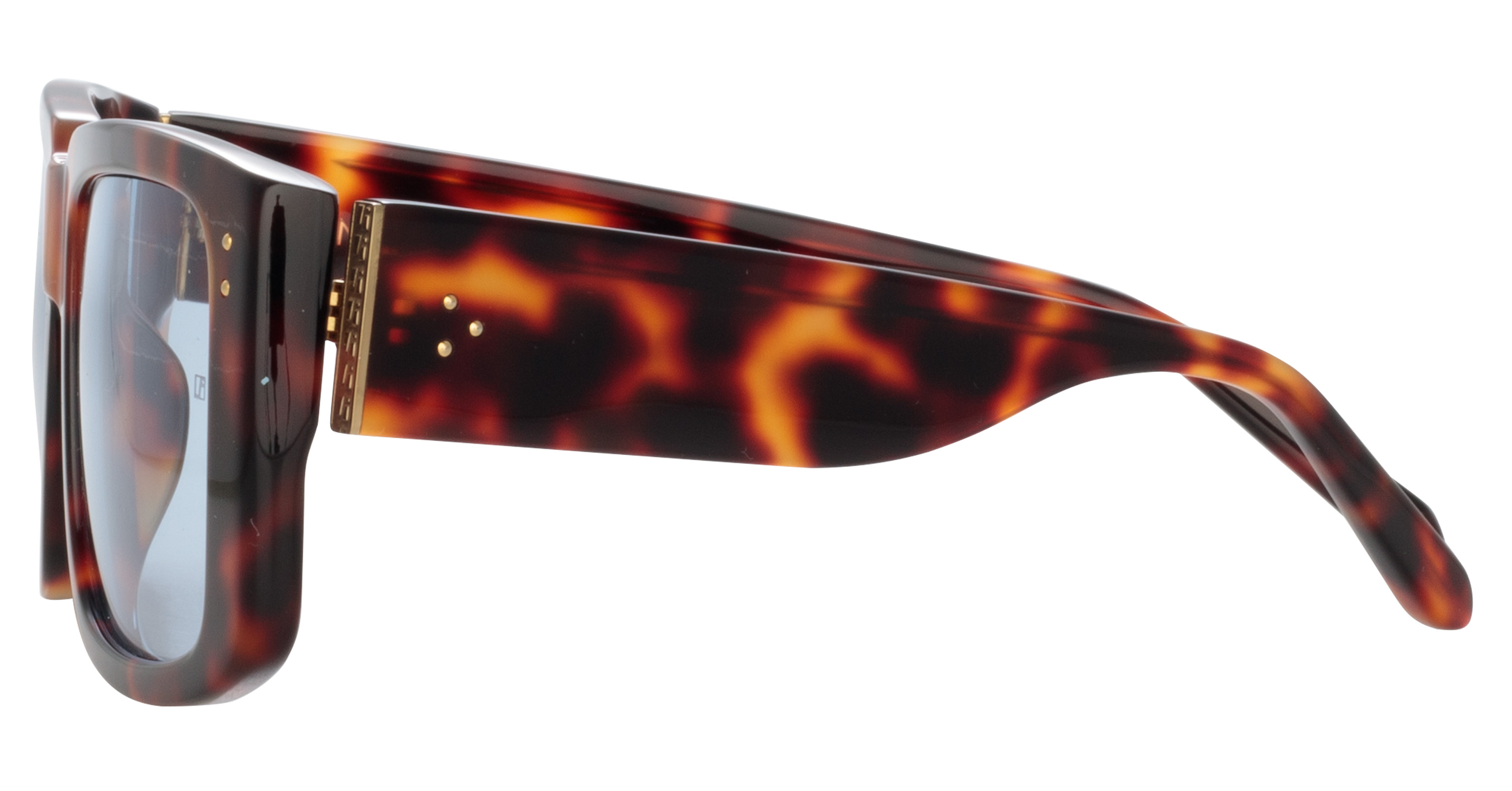 Color_LFL1027C9SUN - Morrison Rectangular Sunglasses in Tortoiseshell and Blue
