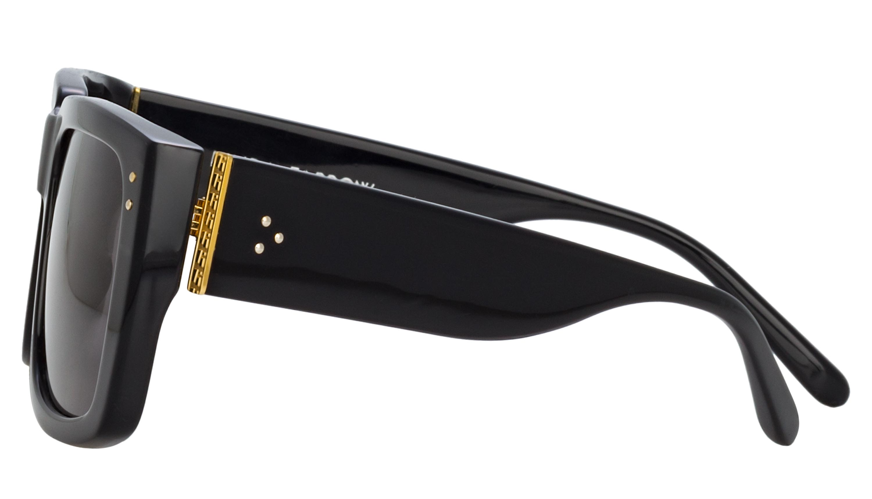Color_LFL1027C1SUN - Morrison Rectangular Sunglasses in Black