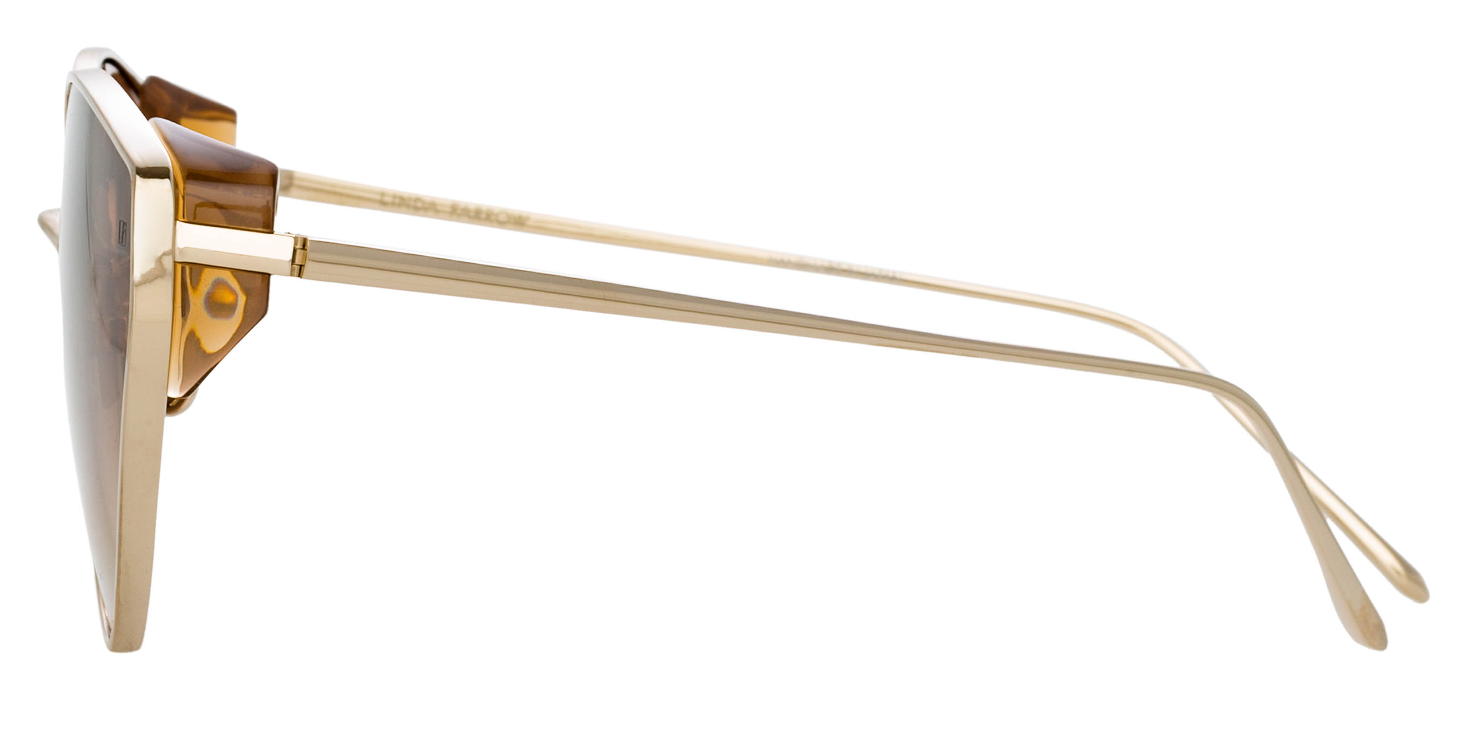 Color_LFL1029C2SUN - Liv Cat Eye Sunglasses in Light Gold and Brown