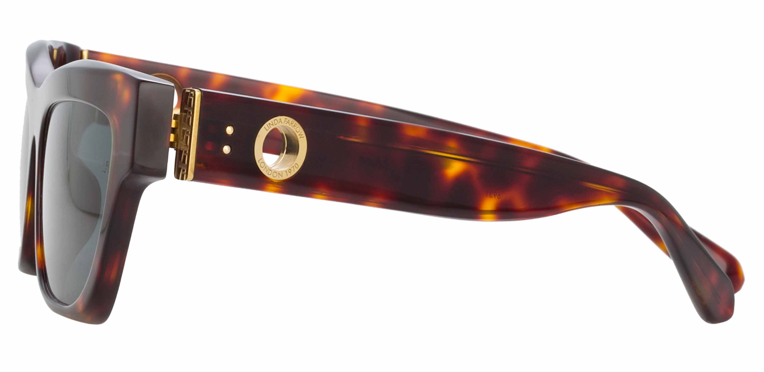 Color_LFL1180C2SUN - Moe Cat Eye Sunglasses in Tortoiseshell and Deep Green