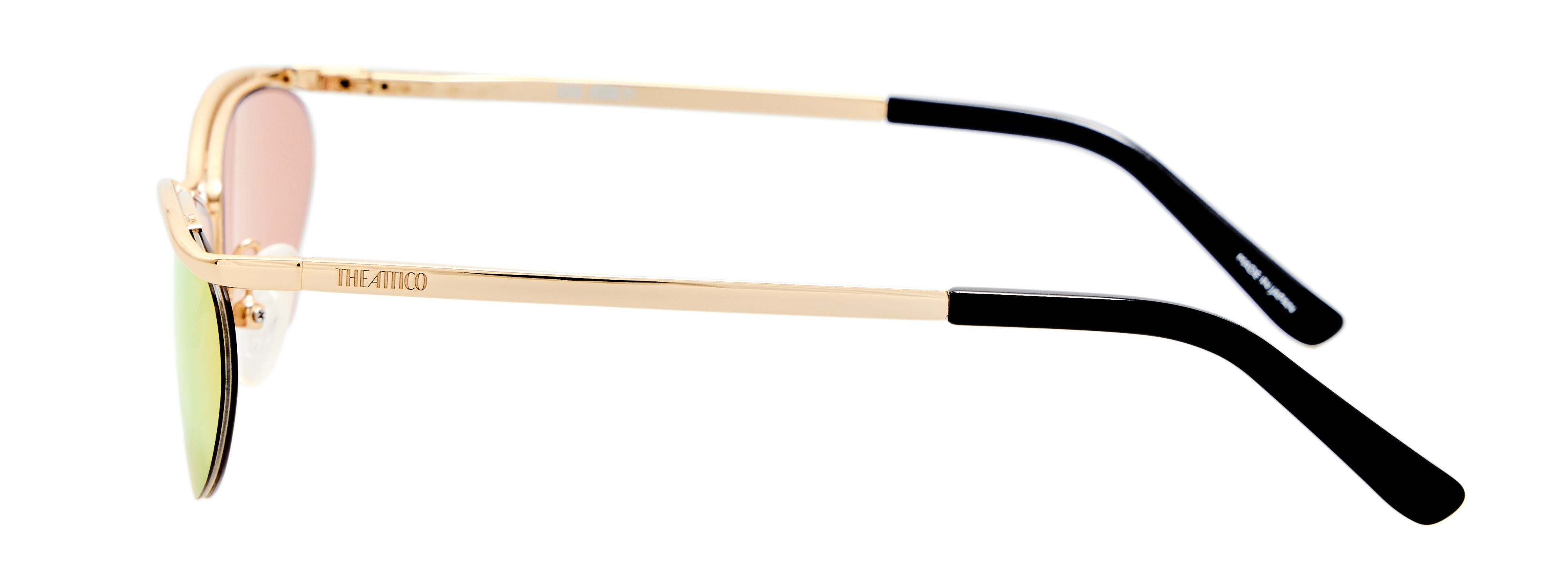 Color_ATTICO84C1SUN - The Attico Charlotte Cat-Eye Sunglasses in Yellow Gold and Gold Mirror