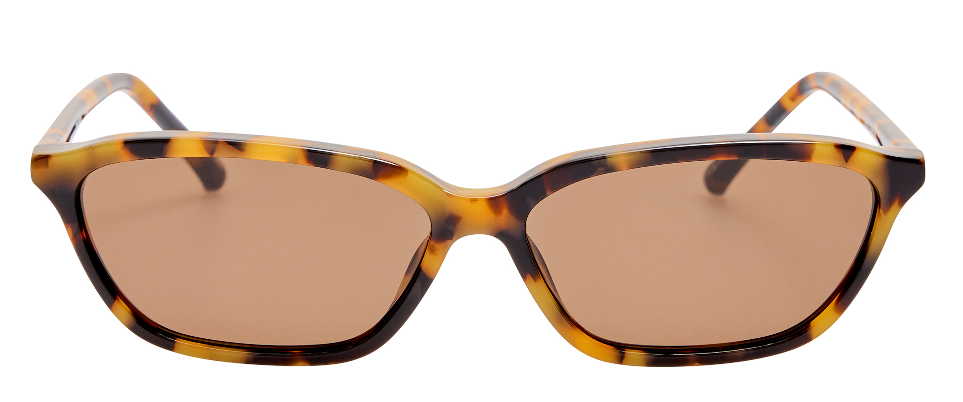 Color_ATTICO86C2SUN - The Attico Libby Angular Sunglasses in Tortoise Shell and Brown