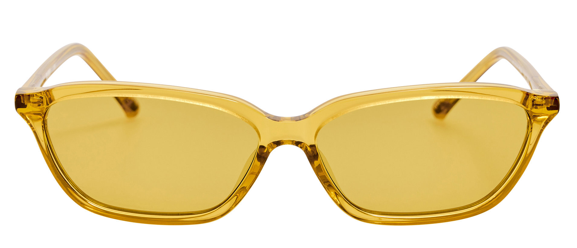 Color_ATTICO86C3SUN - The Attico Libby Angular Sunglasses in Yellow and Yellow