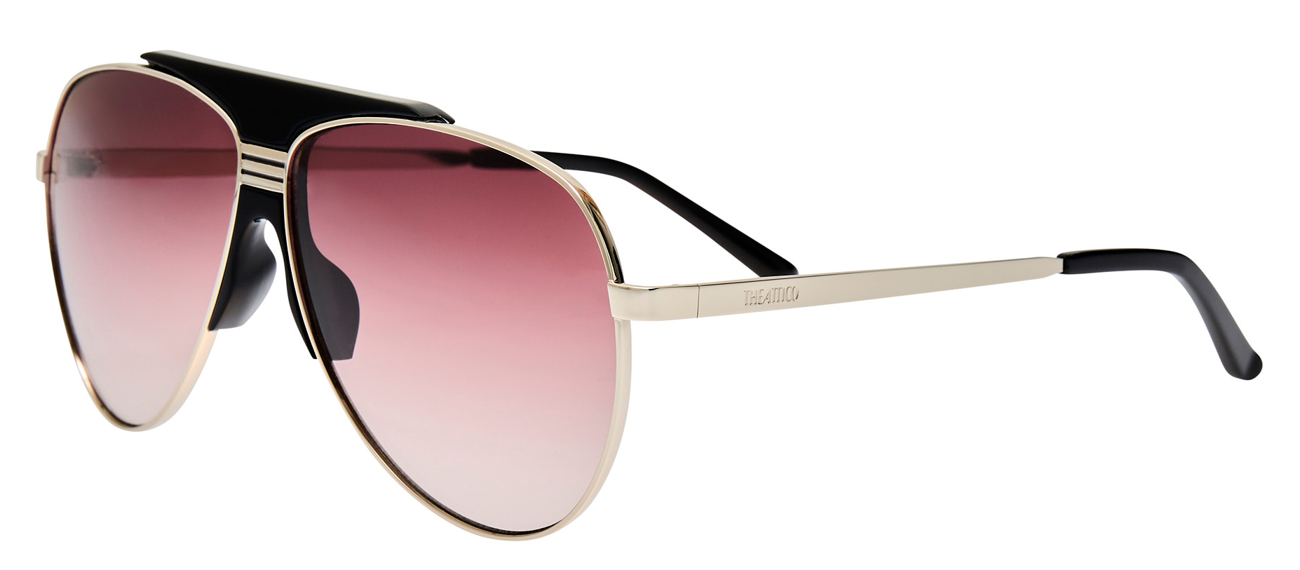 Color_ATTICO78C2SUN - The Attico Amelia Aviator Sunglasses in White Gold and Purple
