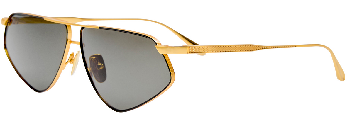 Color_LFL1702C1SUN - Tarian Angular Sunglasses Yellow Gold Black and Grey