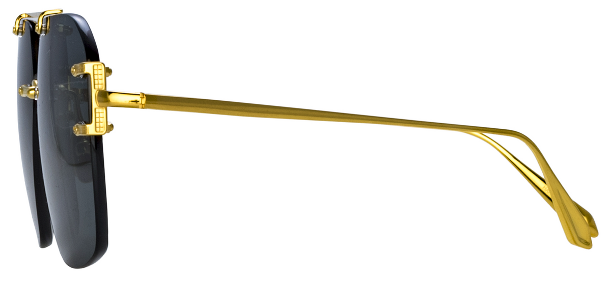 Color_LFL1312C1SUN - Reyner Aviator Sunglasses in Yellow Gold and Deep Green