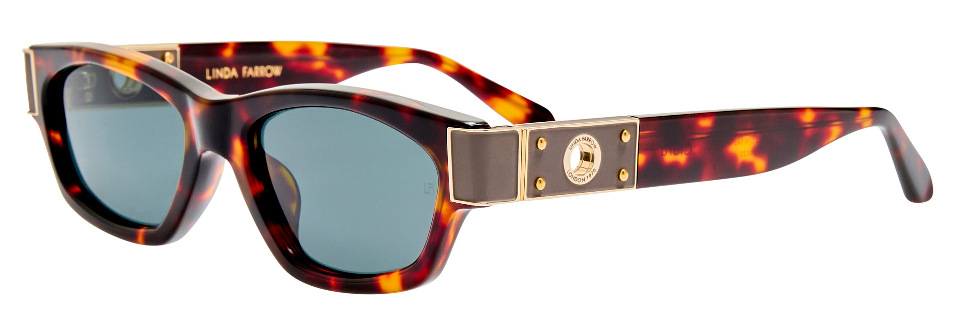 Color_LFL1623C2SUN - Clara D-Frame Sunglasses in Dark T-Shell and Deep Green