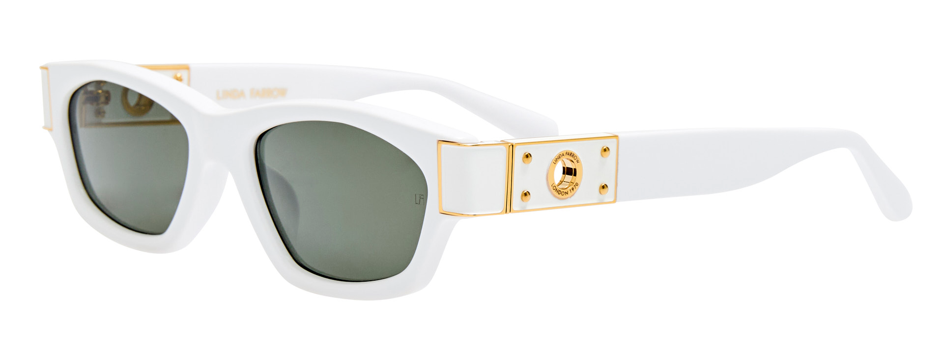 Color_LFL1623C3SUN - Clara D-Frame Sunglasses in White and Grey / LIMITED EDITION OF 50