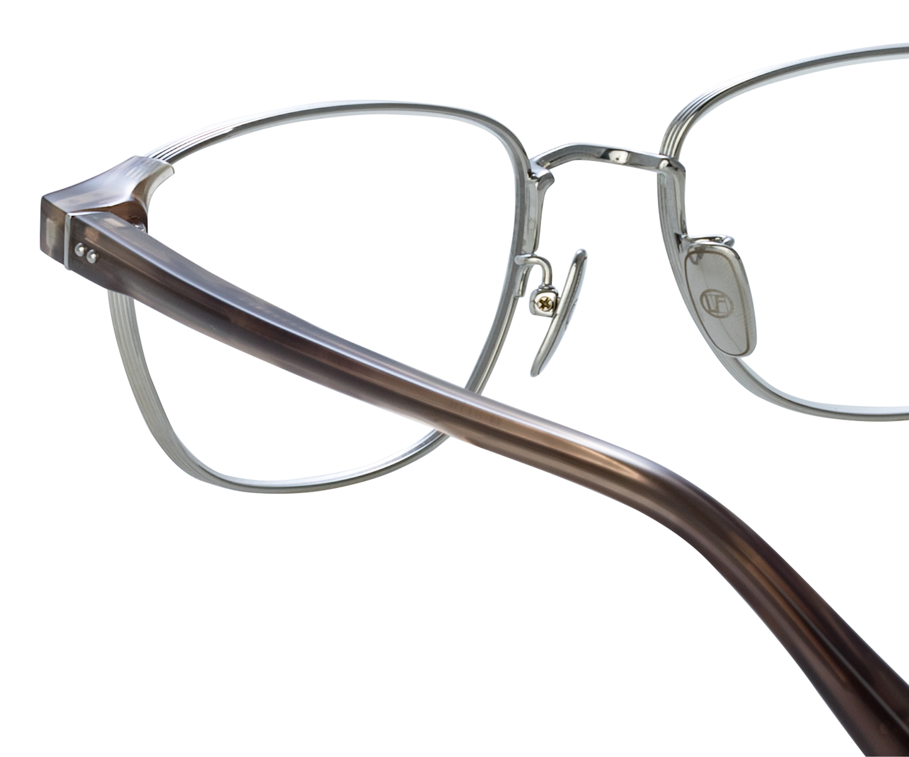 Color_LFL1487C3OPT - Alvar D-Frame Optical in Grey Horn and White Gold