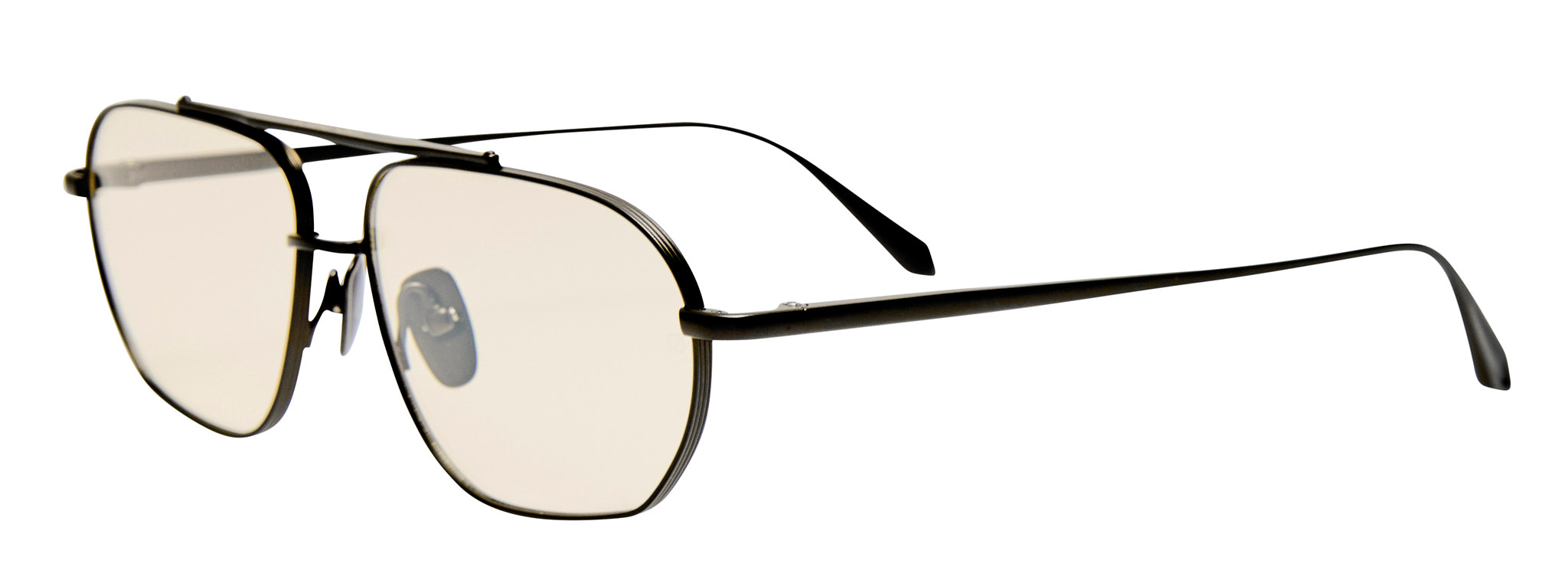 Color_LFL1684C2SUN - Arden Aviator Frame Sunglasses Matte Nickel and Yellow Photochrome