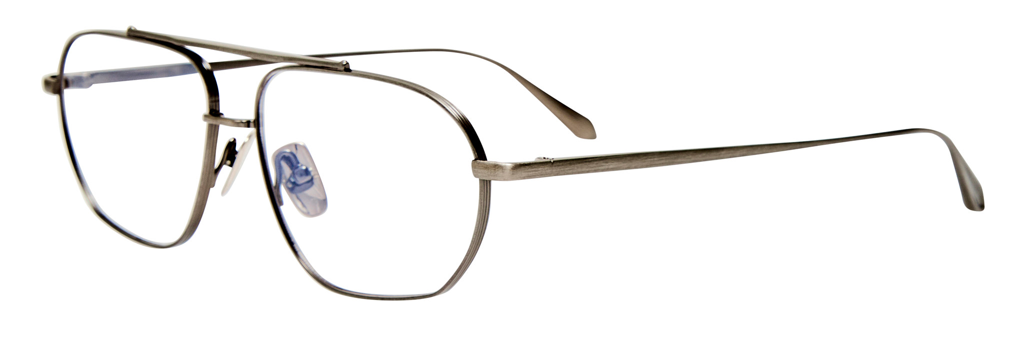 Color_LFL1684C3SUN -  Arden Aviator Frame Sunglasses Matt Antique Silver and Grey Photochrome