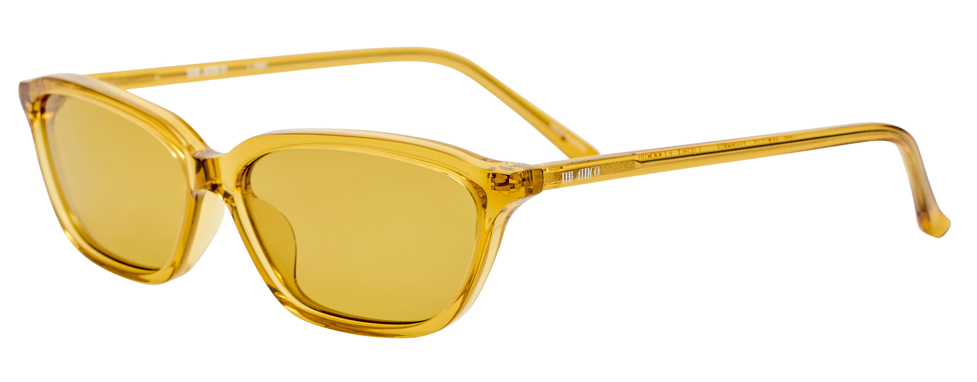 Color_ATTICO86C3SUN - The Attico Libby Angular Sunglasses in Yellow and Yellow