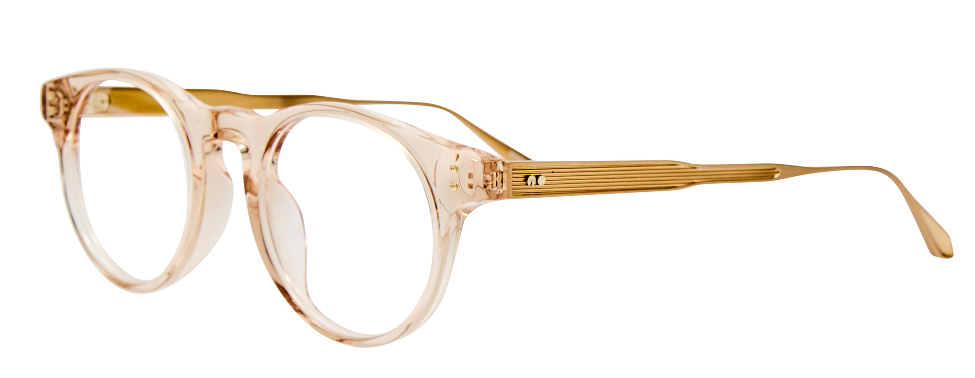 Color_LFL1685C3OPT - Adair Oval Eyeglasses in Nude Matte Champagne and Clear