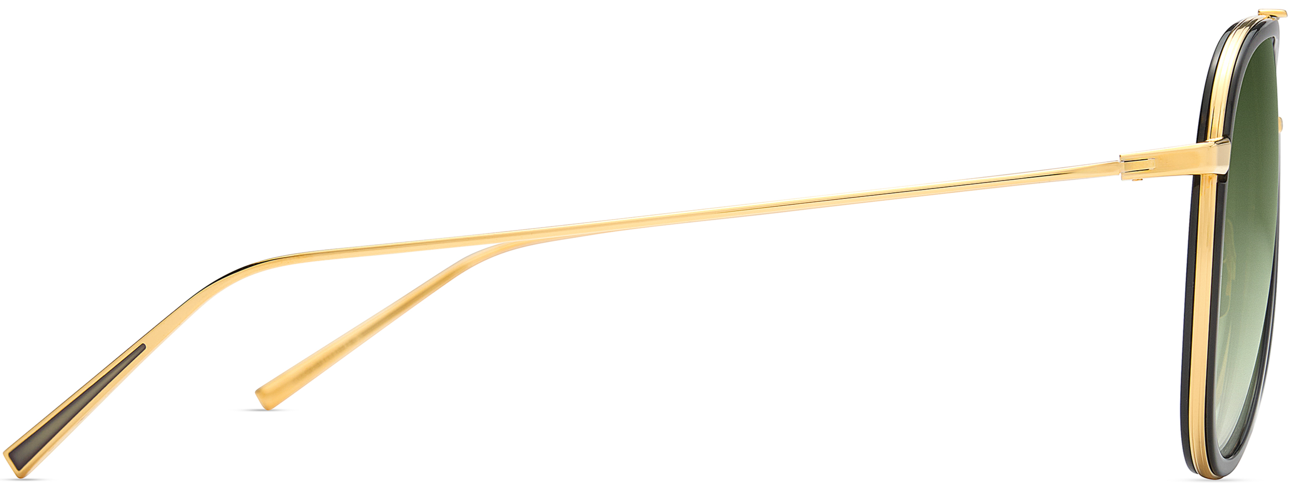 Color_DTS472-A-01 YELLOW GOLD-BLACK / DARK GREEN TO CLEAR GRADIENT