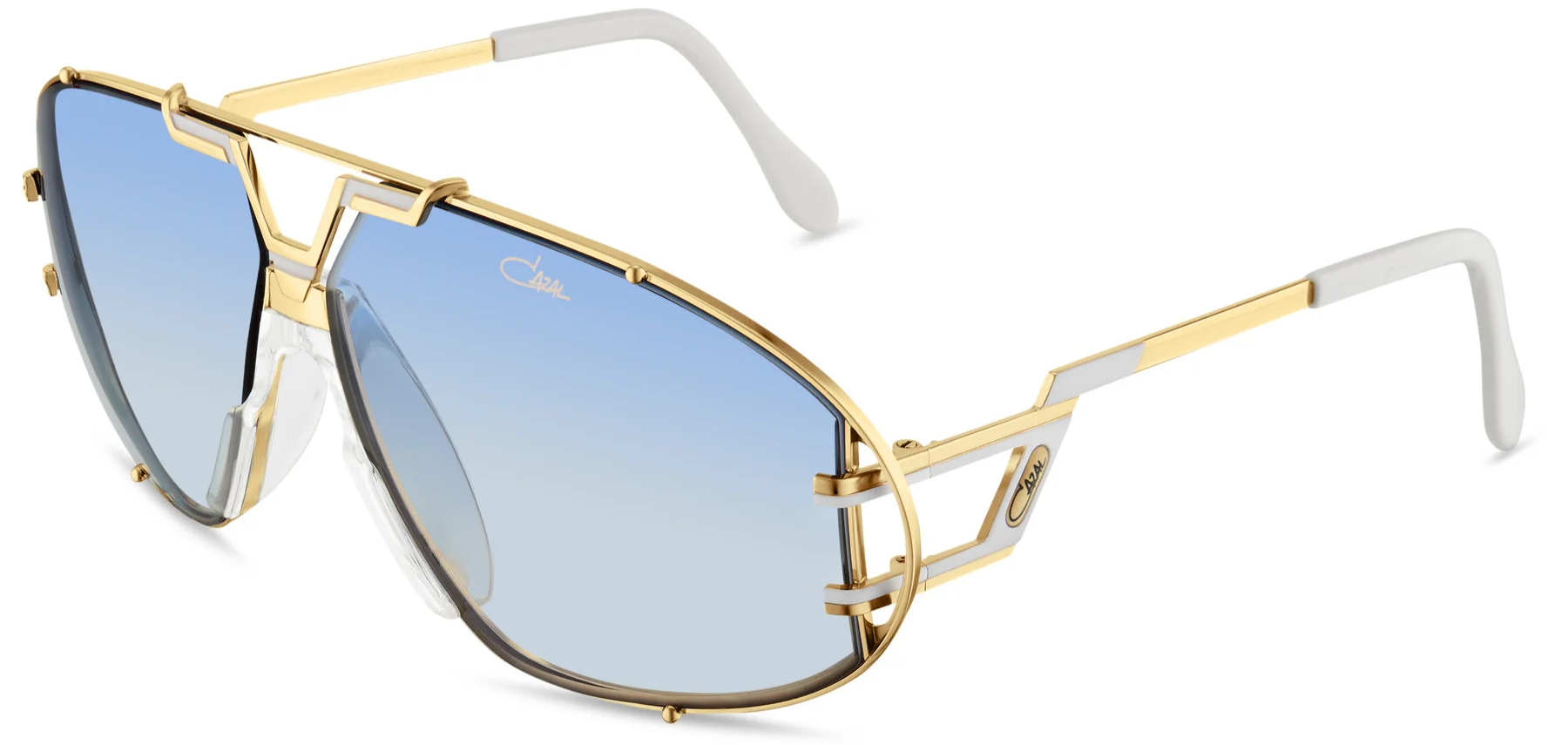 Color_332 GOLD MILKY WHITE / BLUE GRADIENT ANTI-REFLECTIVE