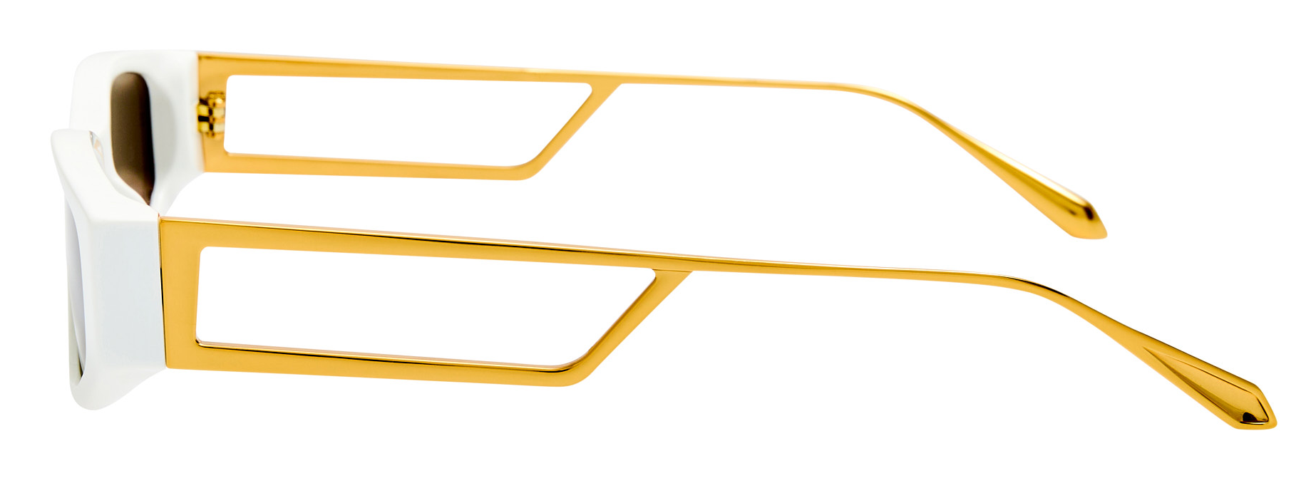 Color_LFL1649C2SUN - Susie Oval Frame Sunglasses in White and Grey