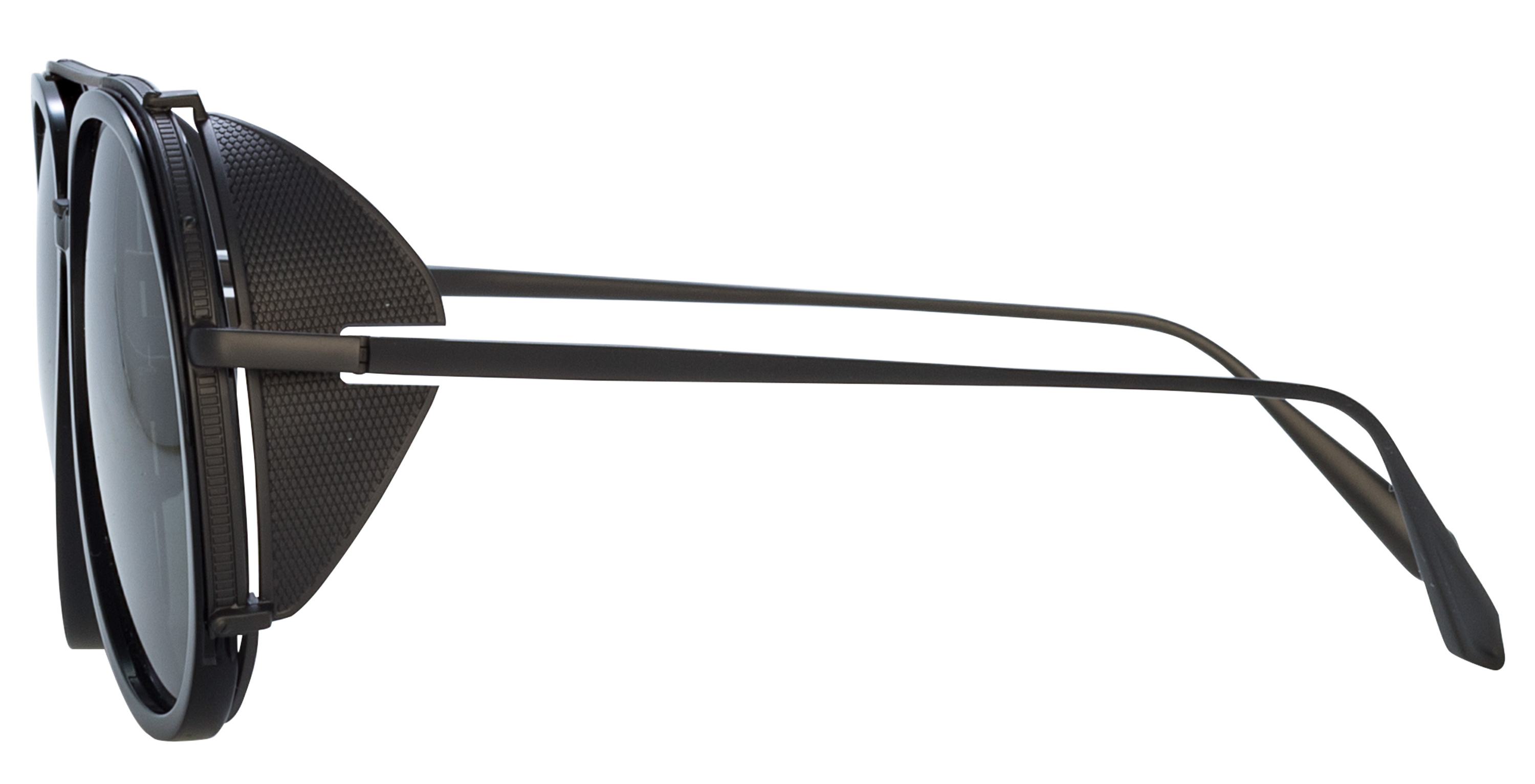 Color_LFL1358C6SUN - Maverick Aviator Sunglasses in Black / Matt Nickel and Grey