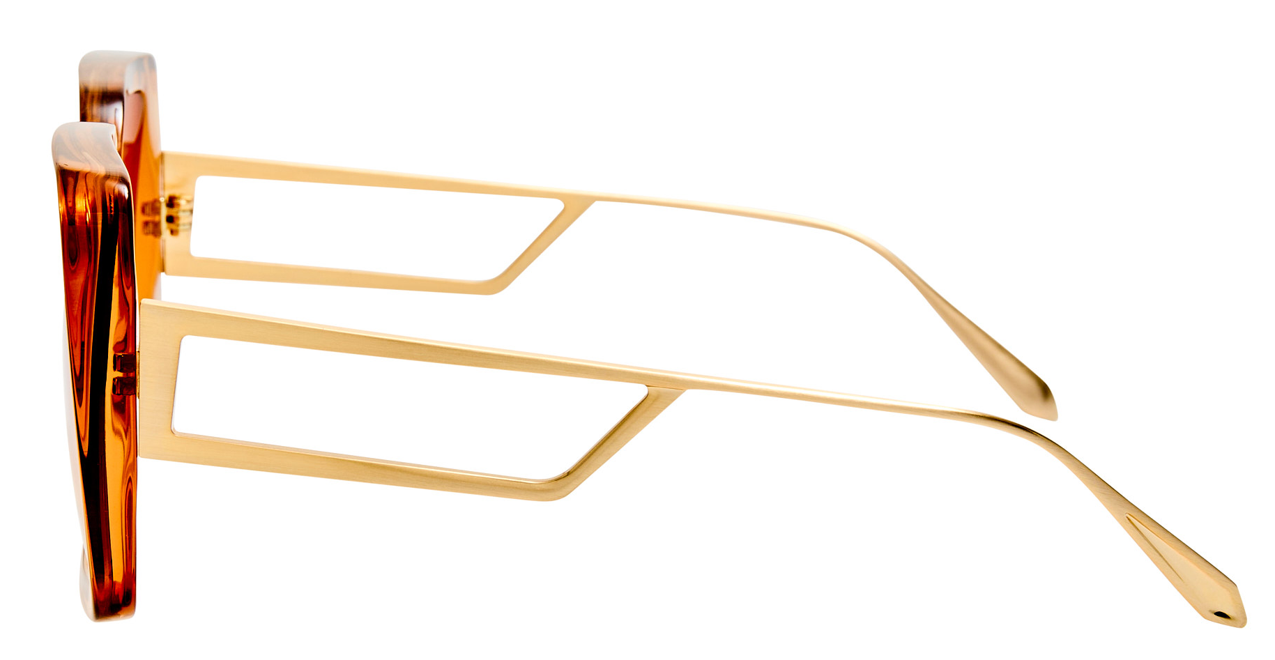 Color_LFL1642C3SUN - Macy Oversized Frame Sunglasses in Orange and Camel Grad