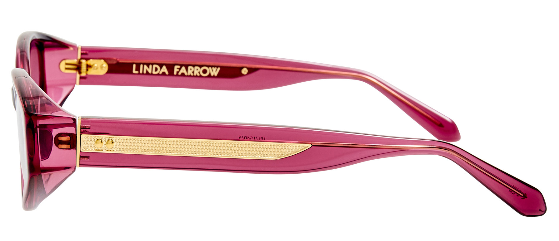 Color_LFL1540C5SUN - Lyra Oval Frame Sunglasses in Red and Mauve Grad / LIMITED EDITION OF 100