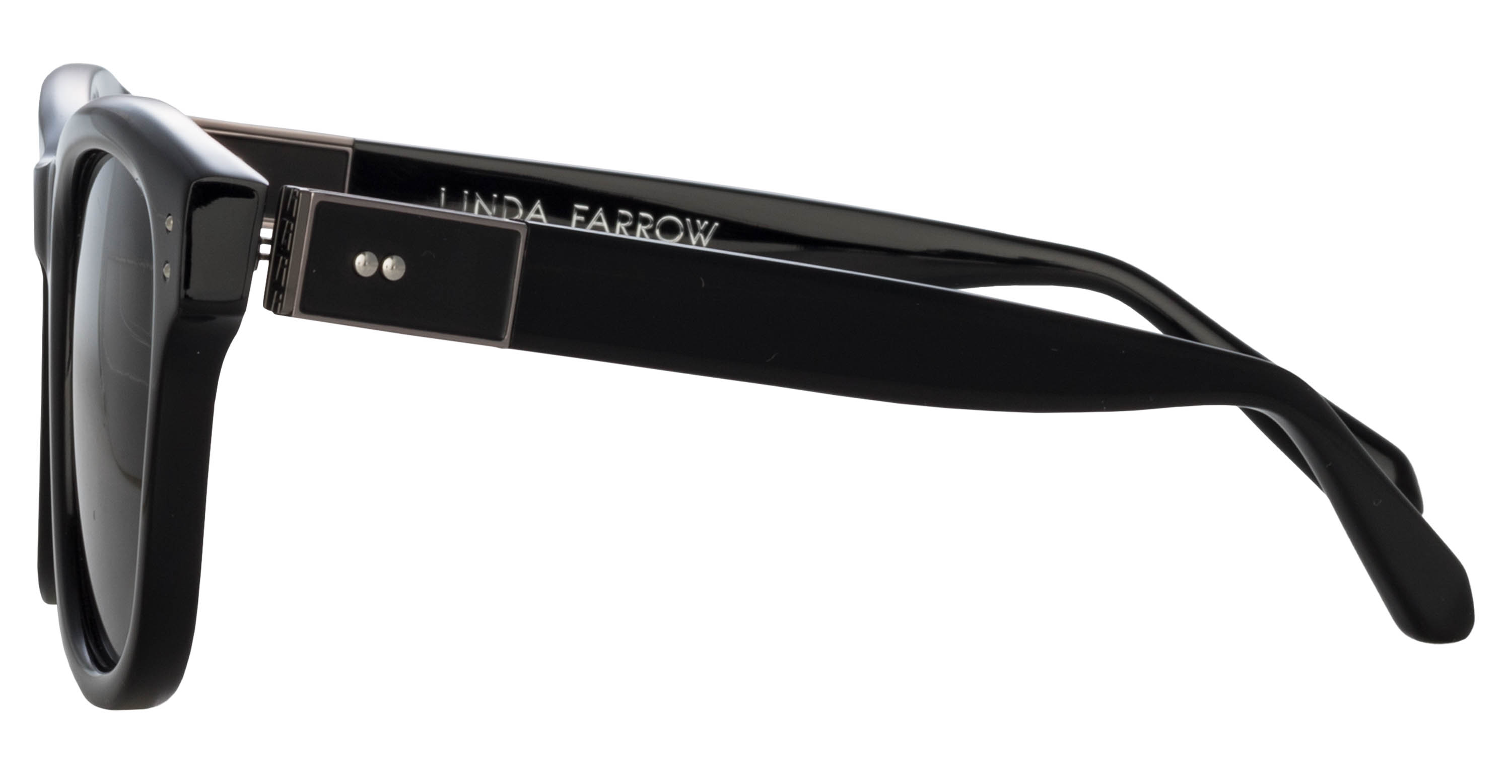 Color_LFL1385C6SUN - Edson D-Frame Sunglasses in Black / Nickel and Grey