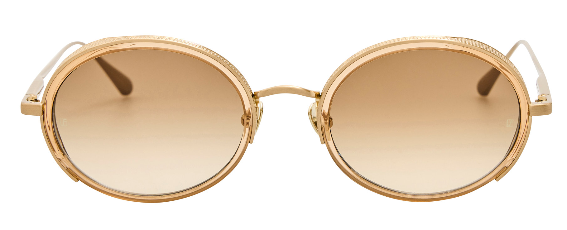 Color_LFL1413C9SUN - Finn Oval Sunglasses in Honey / Matt Champage and Mocha Grad