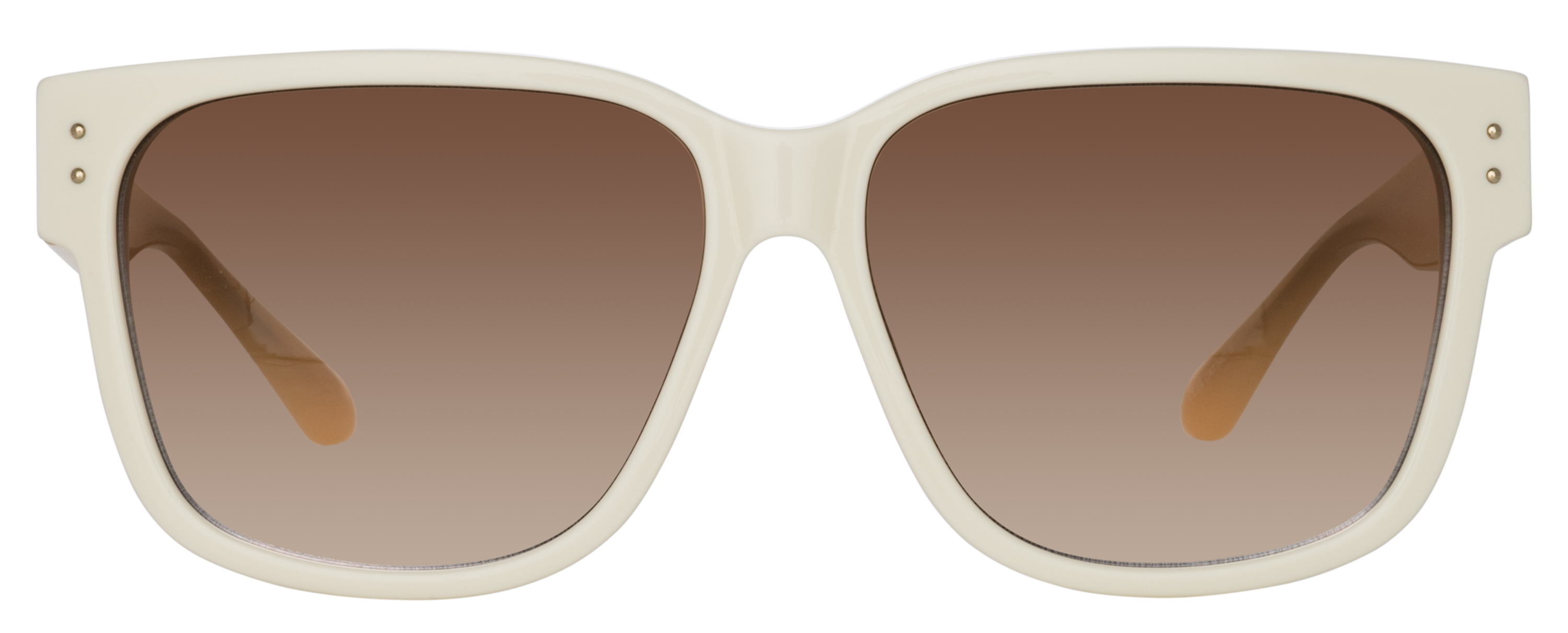 Color_LFL1429C3SUN - Perry D-Frame Sunglasses in White Peach