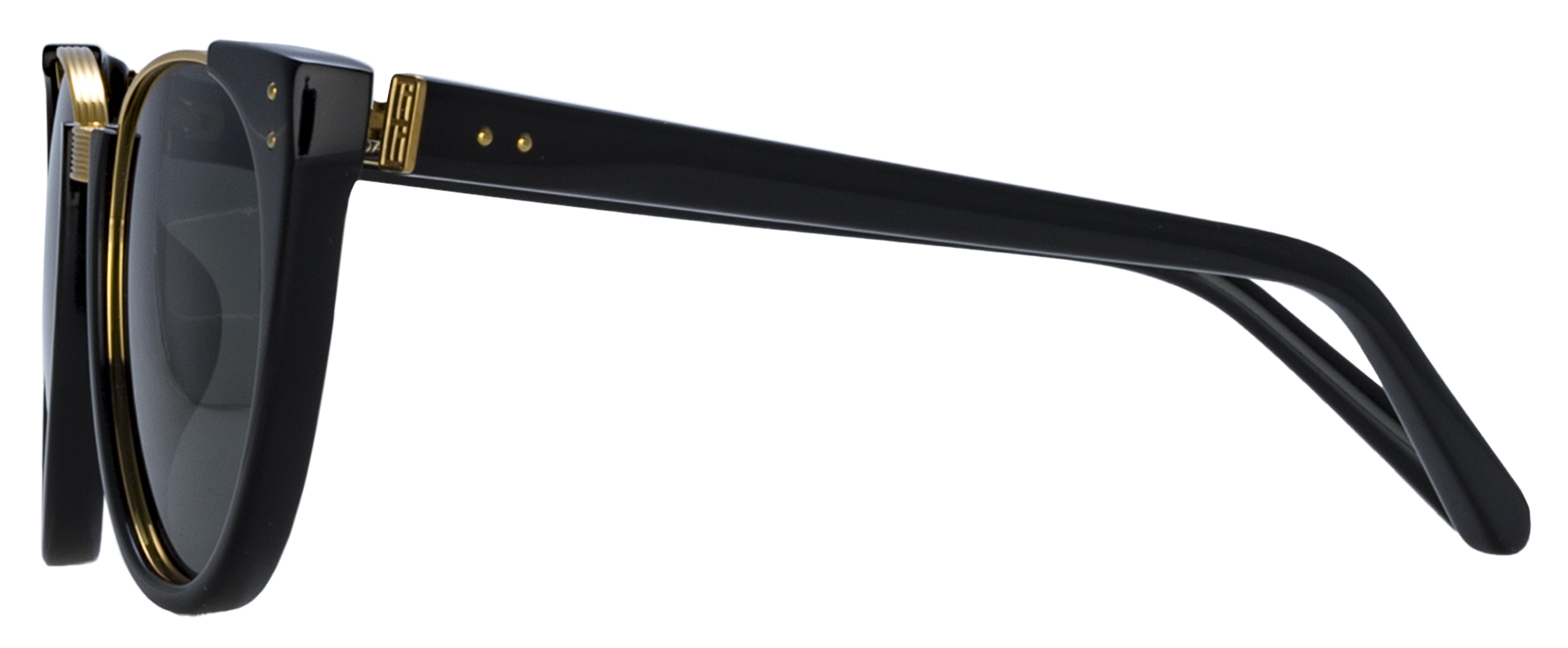 Color_LFL136C56SUN - Iris Oval Frame Sunglasses in Black and Grey 