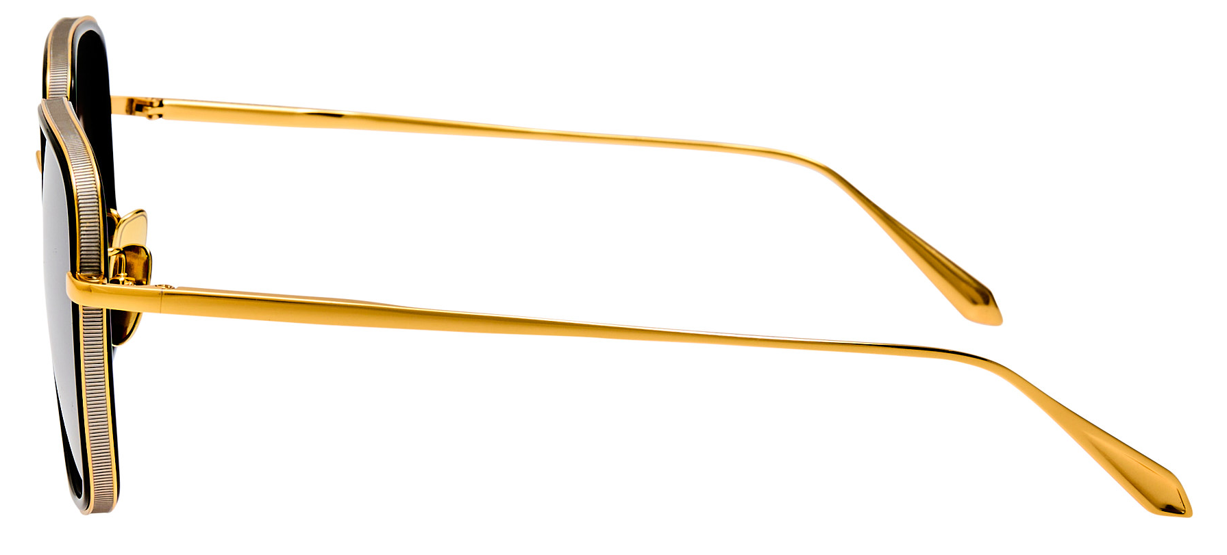 Color_LFL1581C4SUN - Alicia Square Sunglasses in Black and Grey Grad