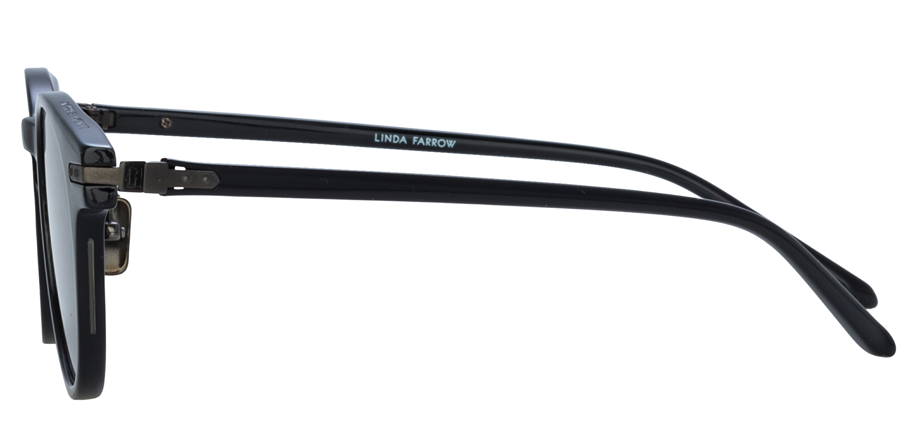 Color_LF25AC17SUN - Linda Farrow D-Frame in Black Sunglases
