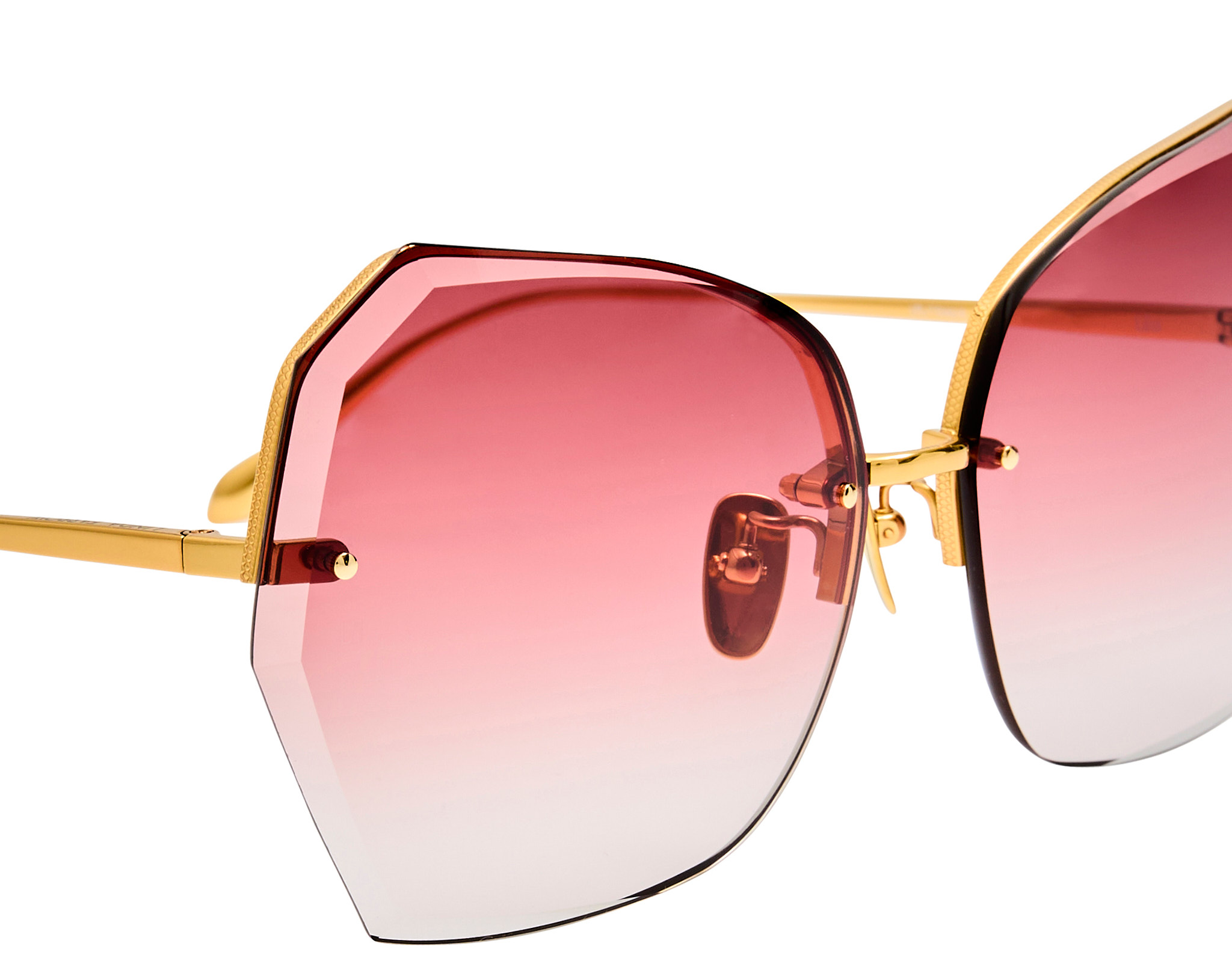 Color_LFL1546C6SUN - Lila Oversized Sunglasses in Light Gold and Red