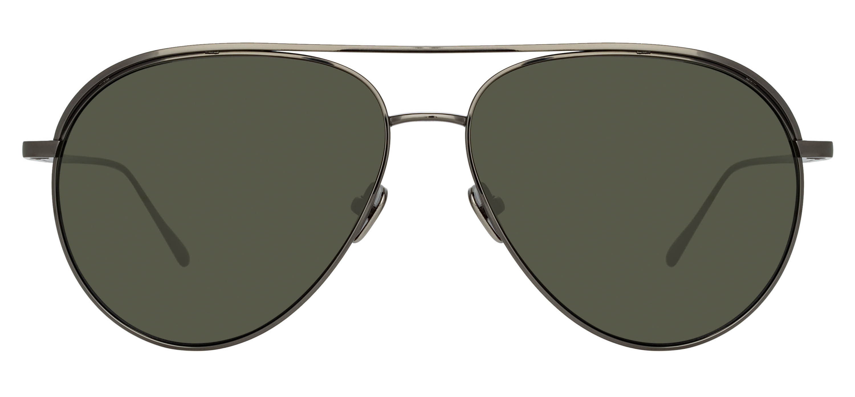 Color_LFL1078C3SUN - Roberts Aviator Sunglasses in Nickel and Grey