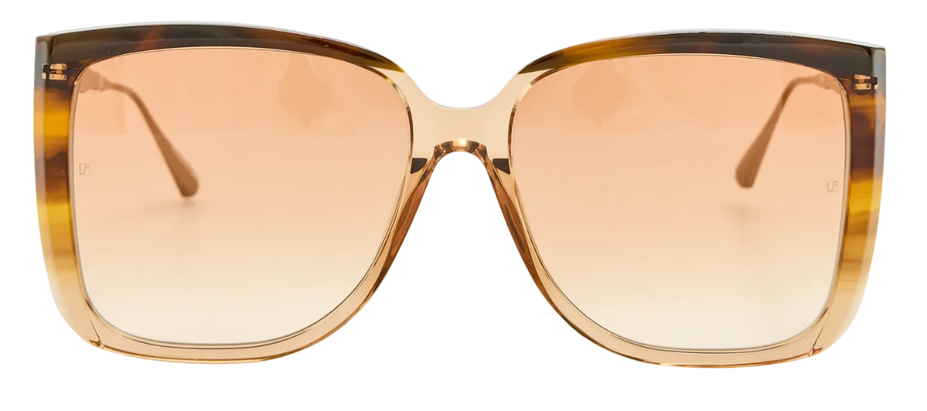 Color_LFL1725C5SUN - Helena Oversized Sunglasses Tiger Eye / Matt Champagne and Camel Grad