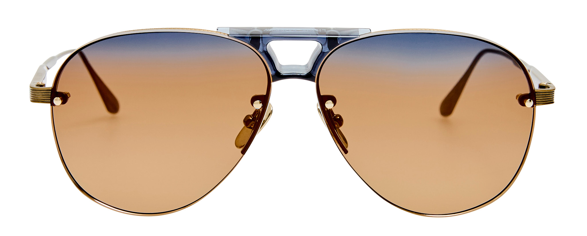 Color_LFL1672C2SUN - Taya Aviator Sunglasses Blue and Silt Grad