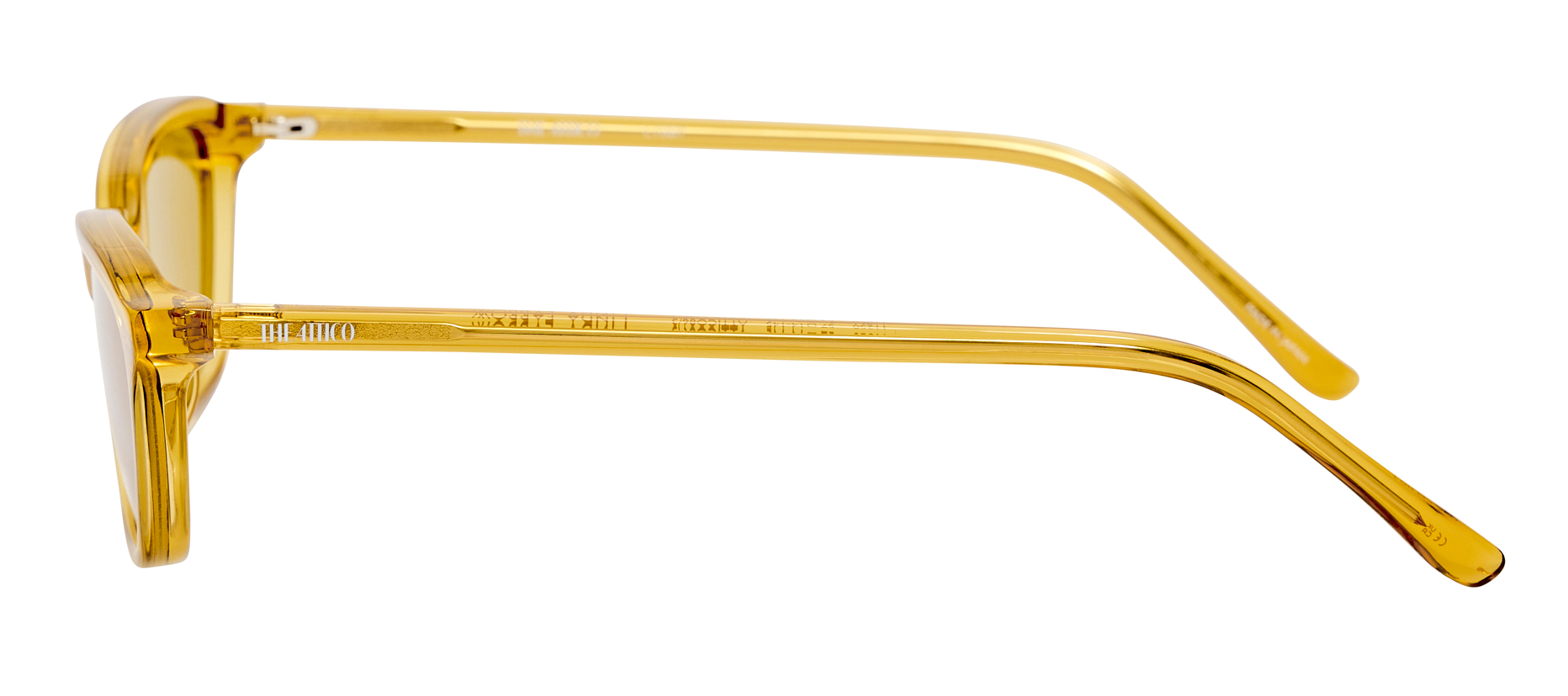 Color_ATTICO86C3SUN - The Attico Libby Angular Sunglasses in Yellow and Yellow