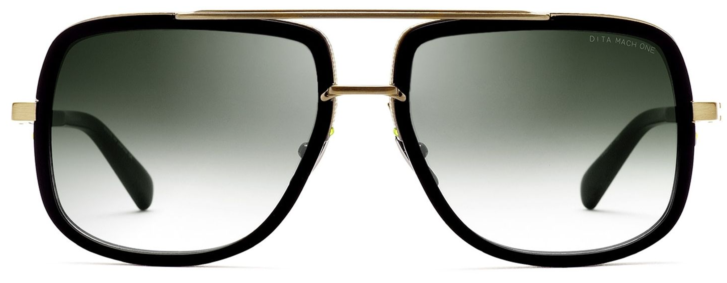 Color_DRX-2030-F-BLK-12K-59 - Black - White Gold / Green Gradient