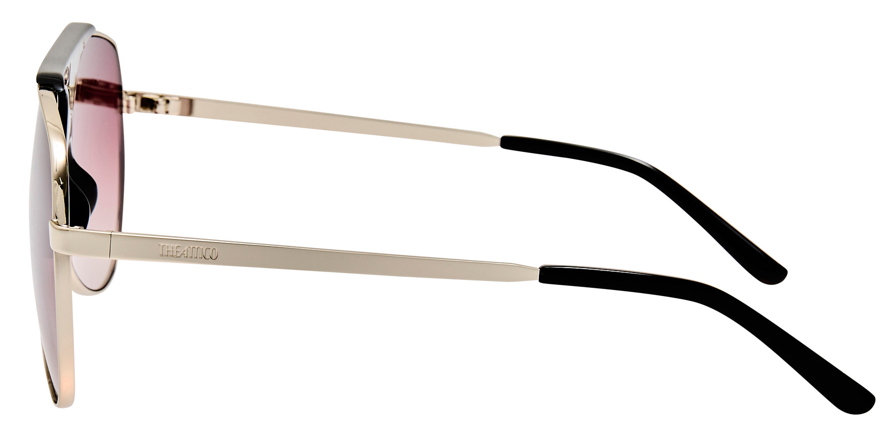 Color_ATTICO78C2SUN - The Attico Amelia Aviator Sunglasses in White Gold and Purple