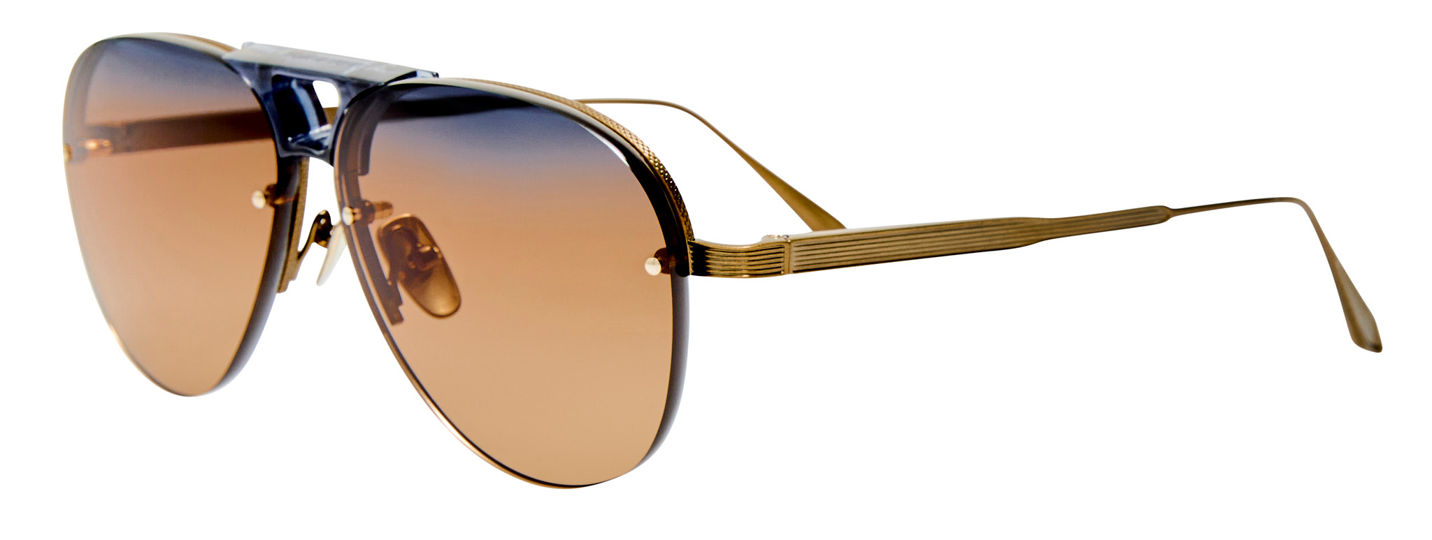 Color_LFL1672C2SUN - Taya Aviator Sunglasses Blue and Silt Grad